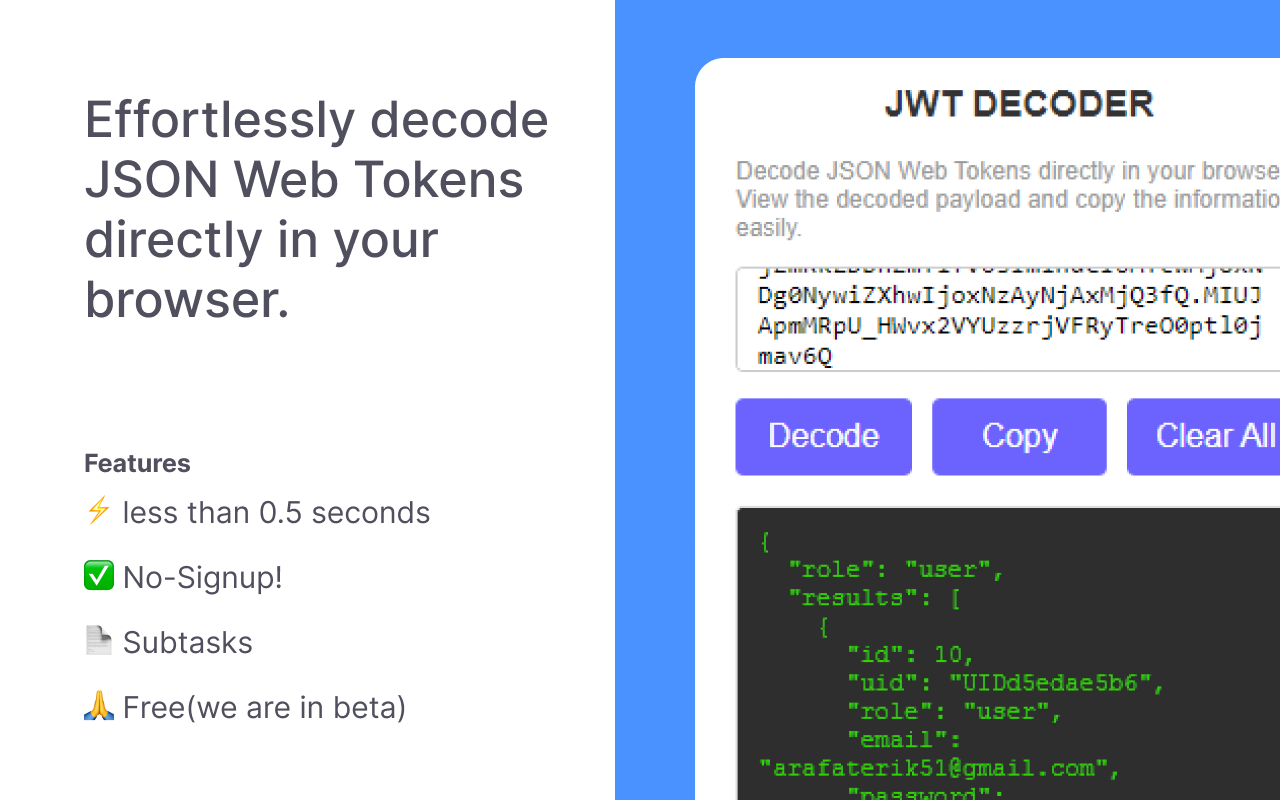 JWT Decoder截图1