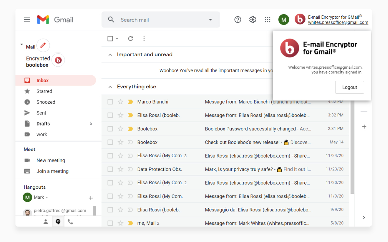 E-mail Encryptor for GMail截图1