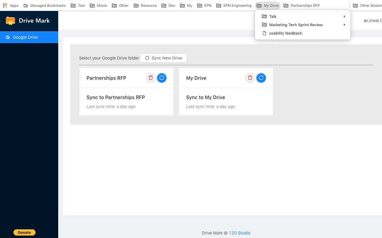 Drive Bookmark截图1