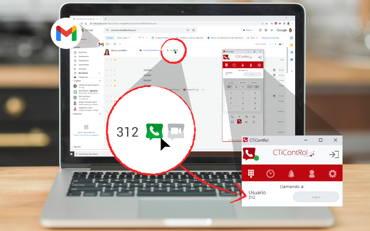 CTiContRol® Webphone para Google Workspace截图3