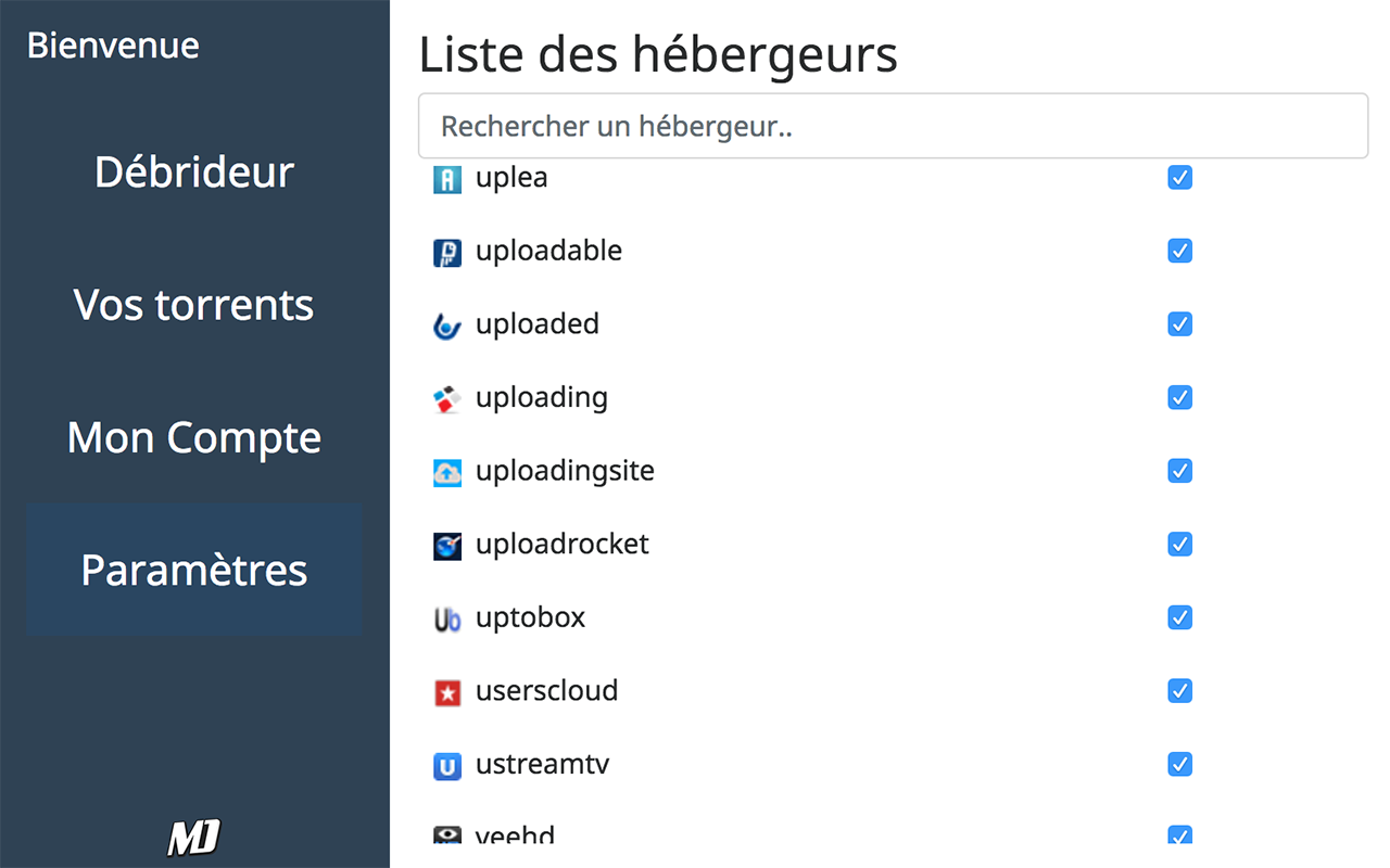 Mega-Debrid Browser Extension截图1