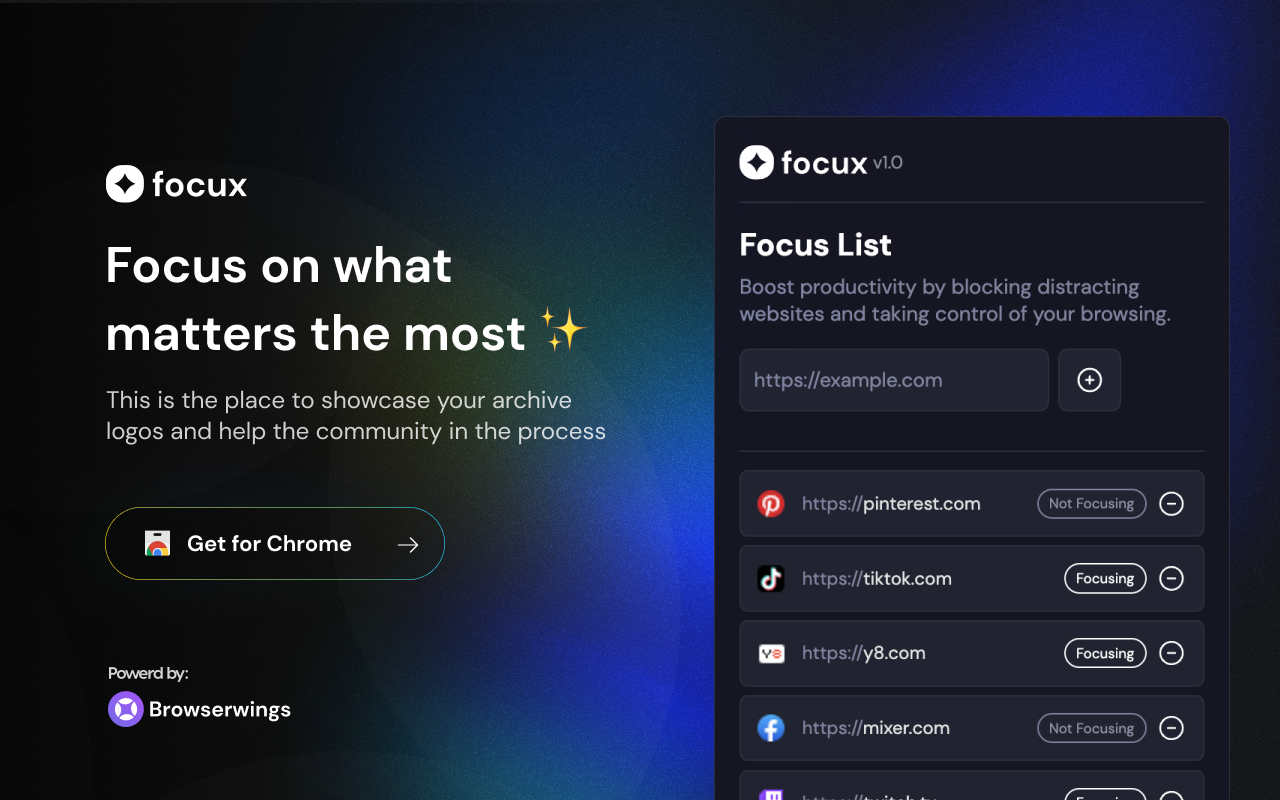Focux: Focus On What Matters Most截图1