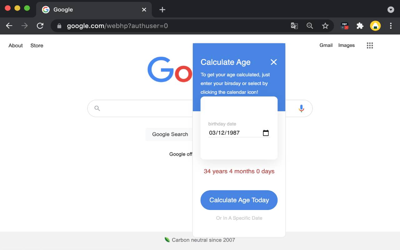 年龄计算器截图1