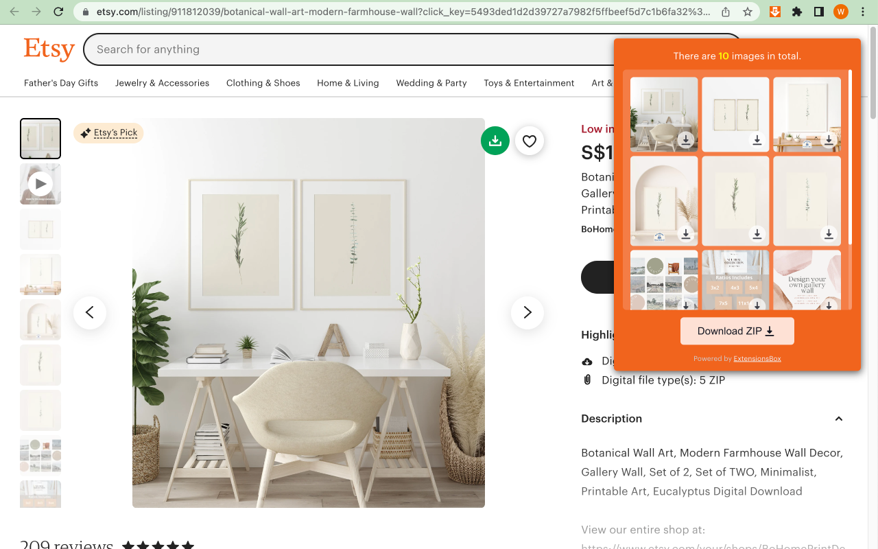 Etsy图片下载器截图3