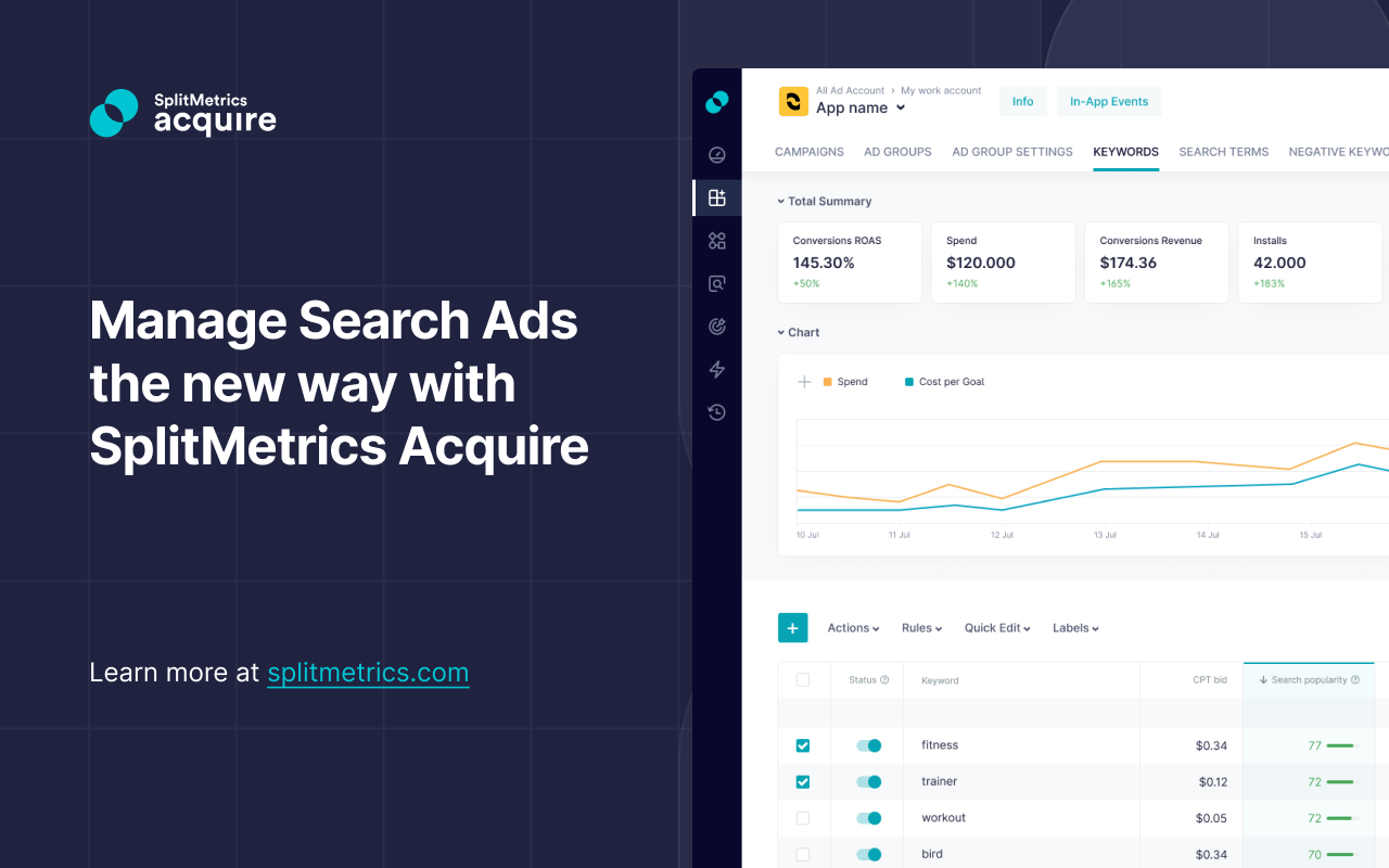 Apple Search Ads Benchmarks & KW Popularity截图1