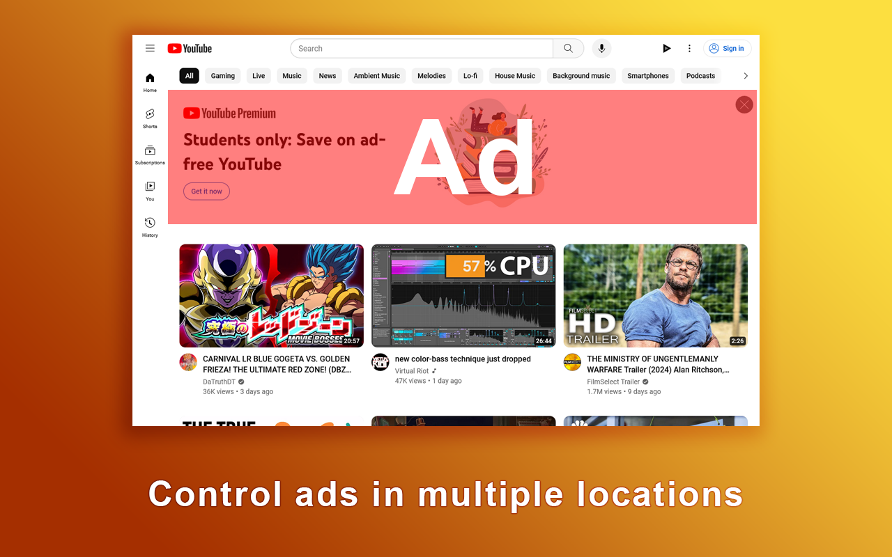Iridium for YouTube截图5