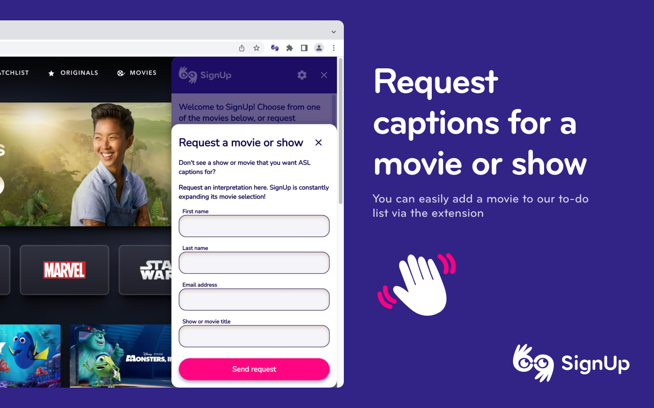 SignUp - Sign Language for Netflix & Disney+截图4
