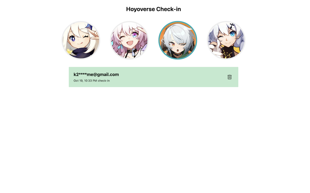 Hoyoverse Check-in截图1