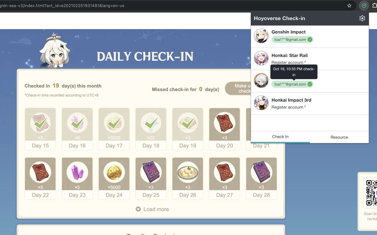 Hoyoverse Check-in截图2