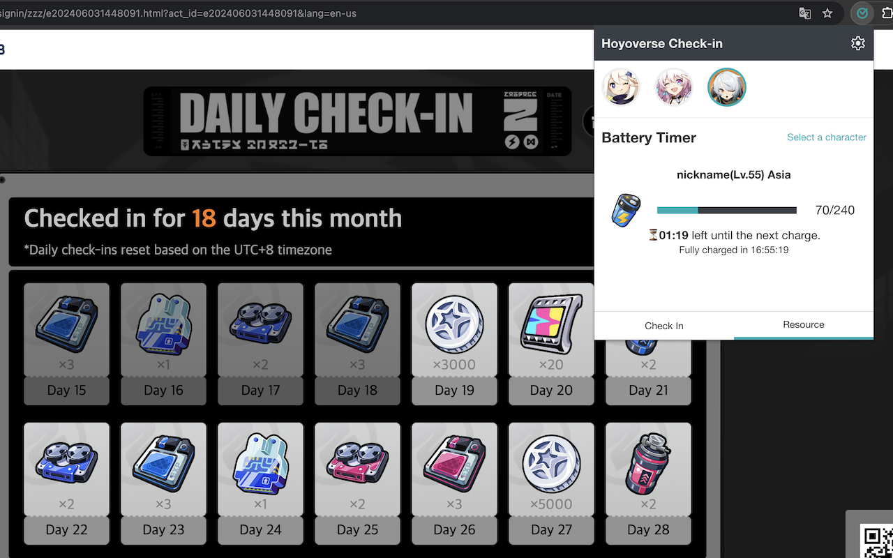 Hoyoverse Check-in截图3