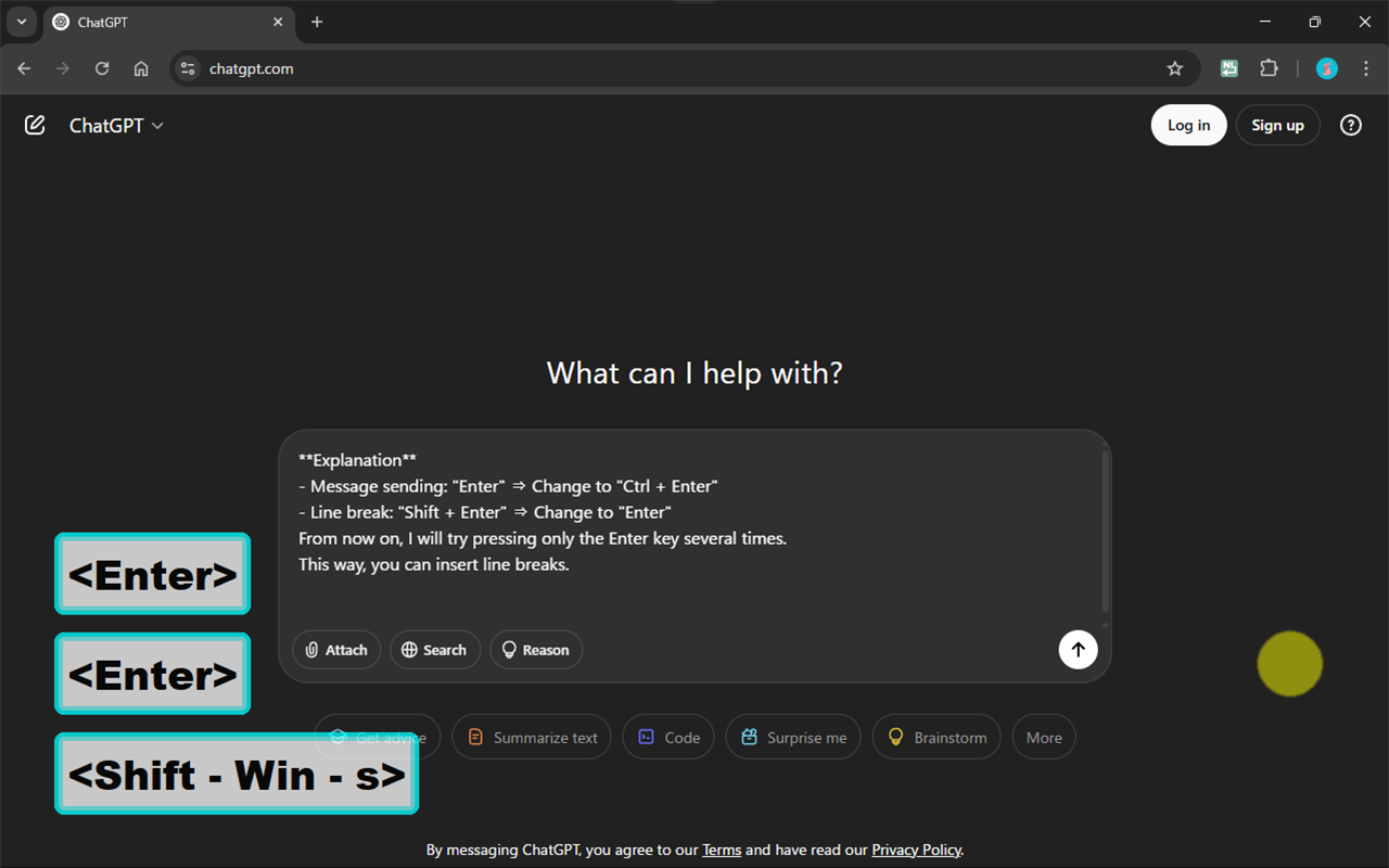 ChatGPT Ctrl+Enter Sender截图3