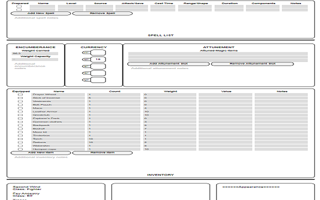 Roll20 Character Sheet Exporter for 5e截图4