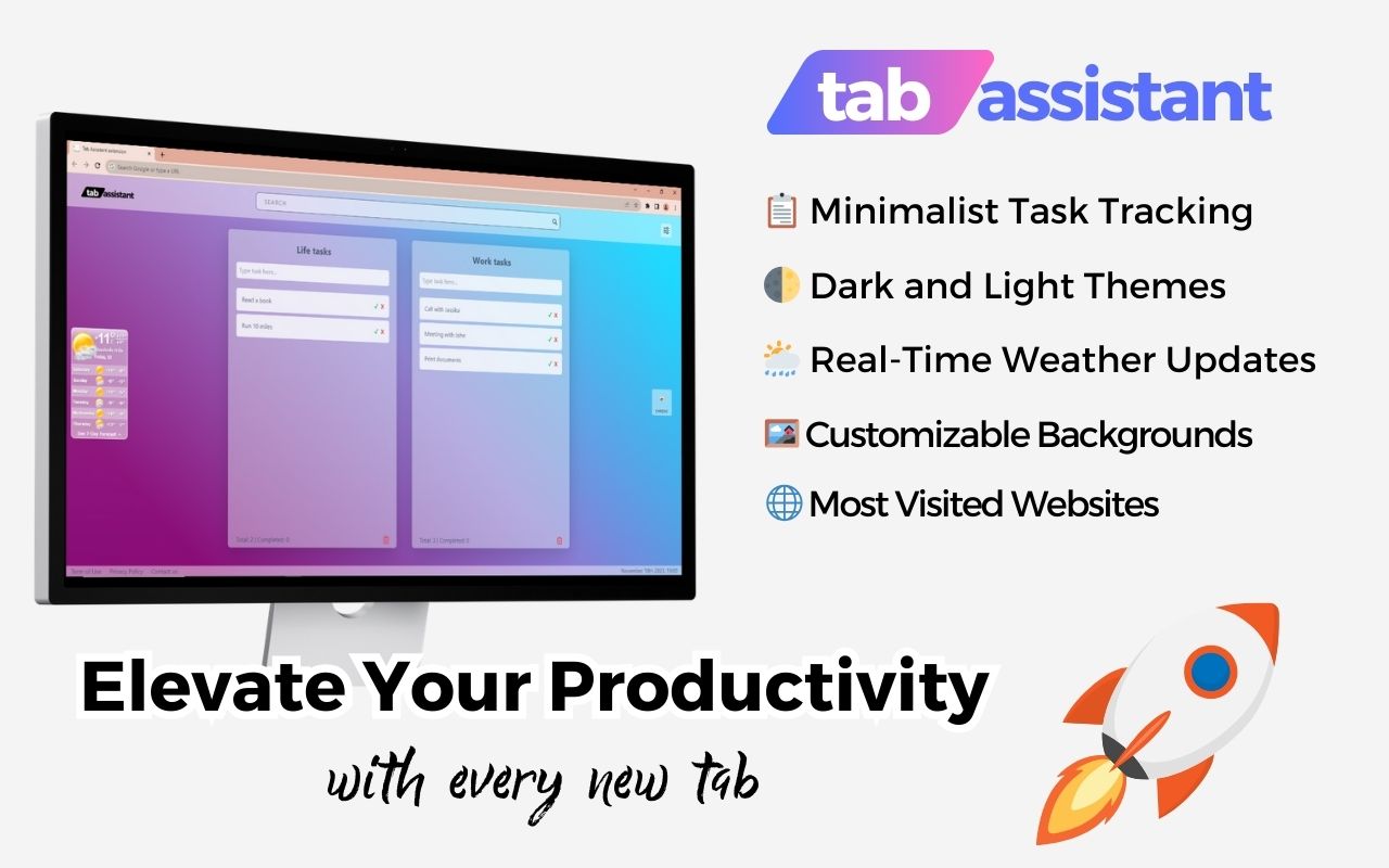 TabAssistant - Newtab Todo & Task List截图2