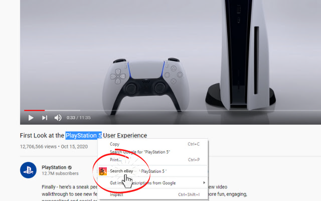 Right Click to Search eBay截图1