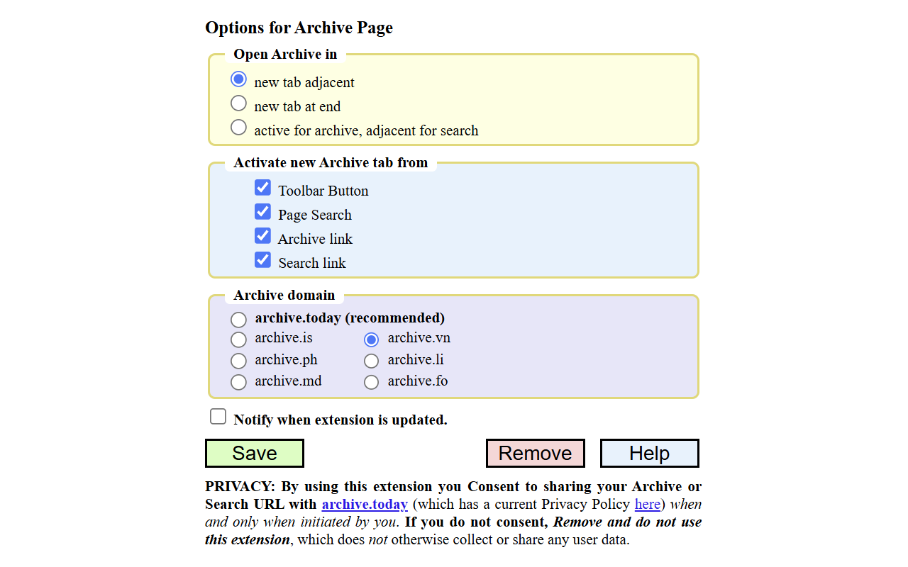 Archive Page截图1