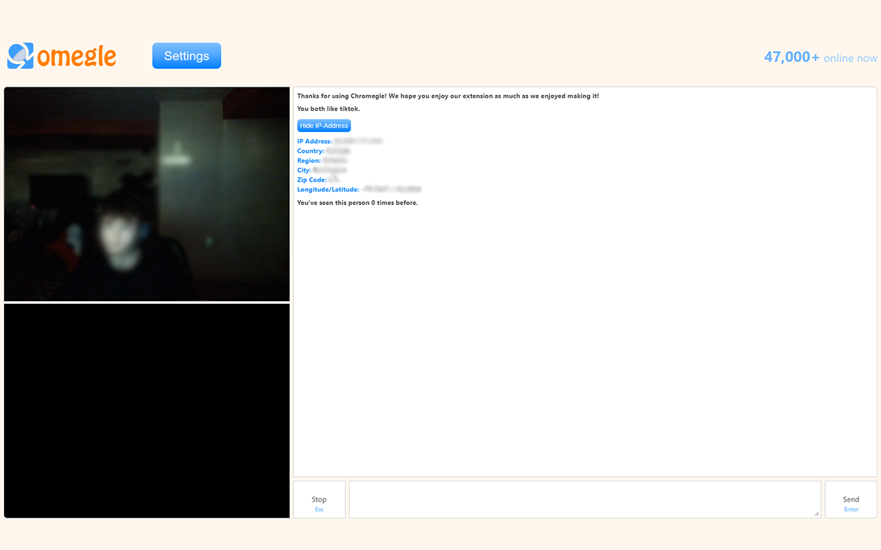 Chromegle - Omegle IP & Client截图1