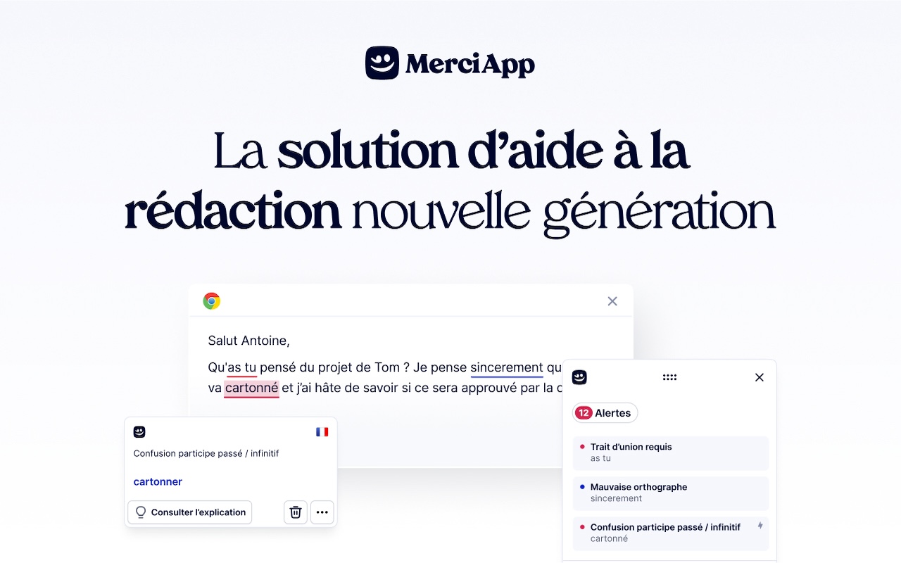 MerciApp — Correcteur d’orthographe et assistant de rédaction截图2