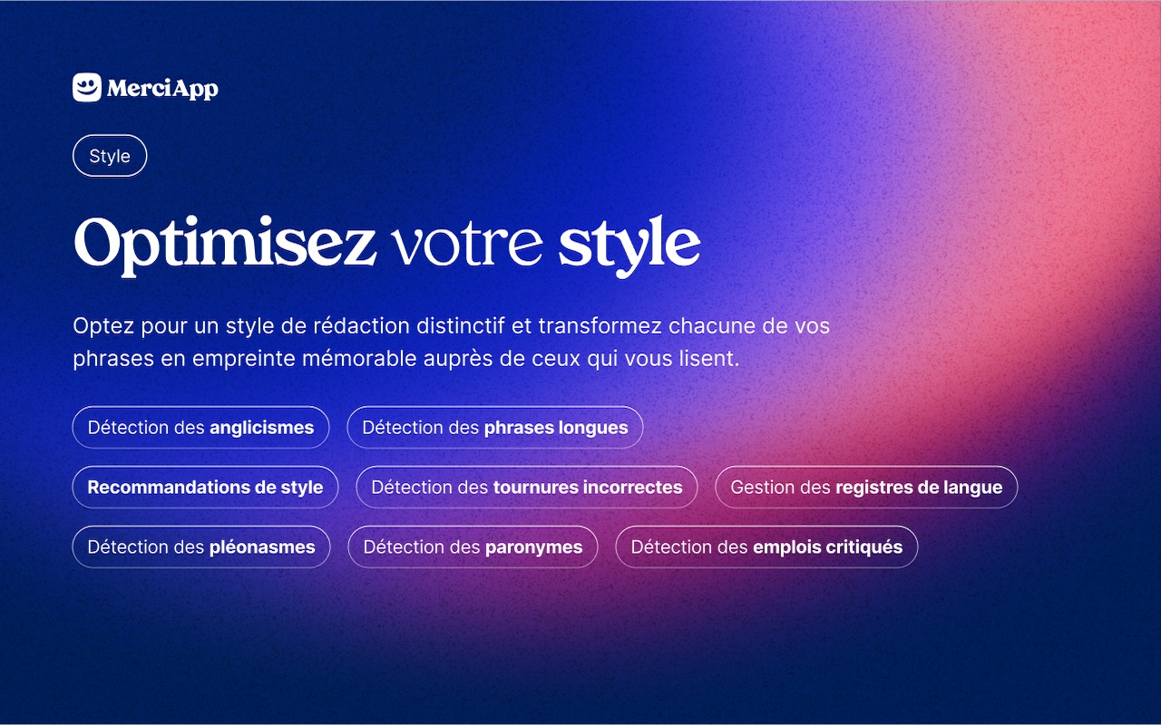 MerciApp — Correcteur d’orthographe et assistant de rédaction截图4