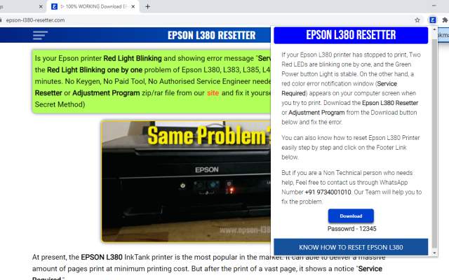 EPSON L380 RESETTER截图2