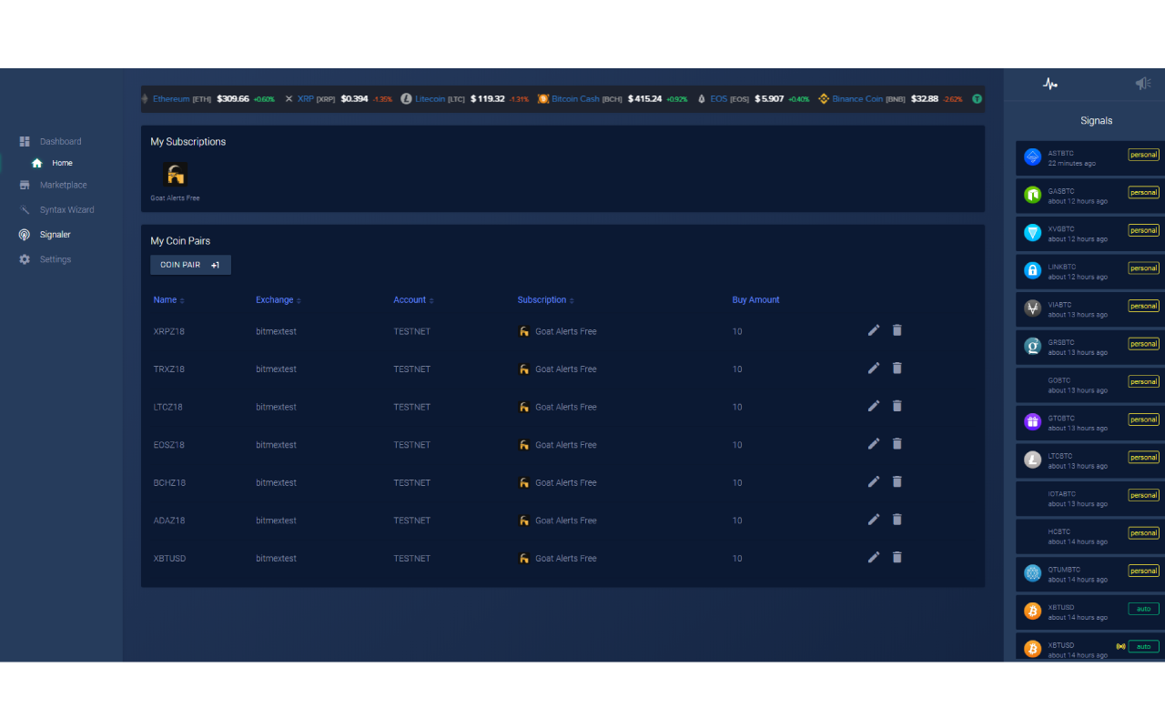 Goat Alerts TradingView Bot截图2