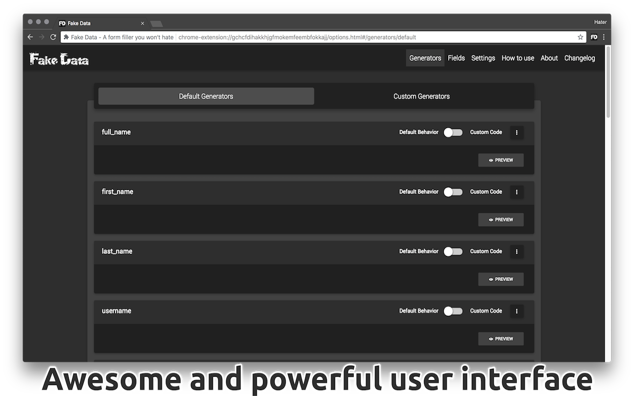 Fake Data - A form filler you won't hate截图4