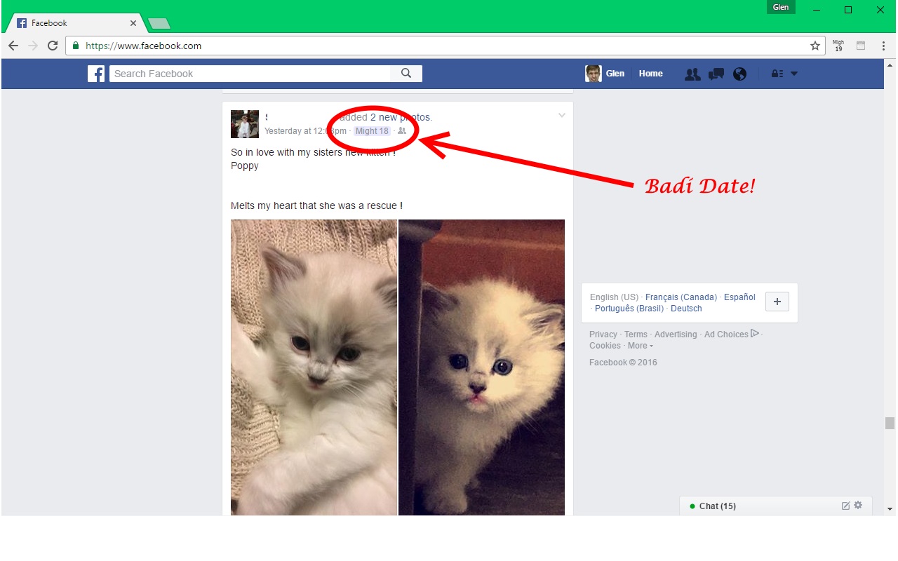 Badí' Calendar - Helper for Facebook截图1
