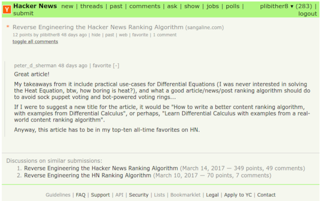Refined Hacker News截图3