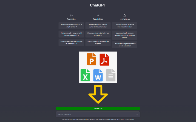ChatGPT文件上传&对话保存截图1