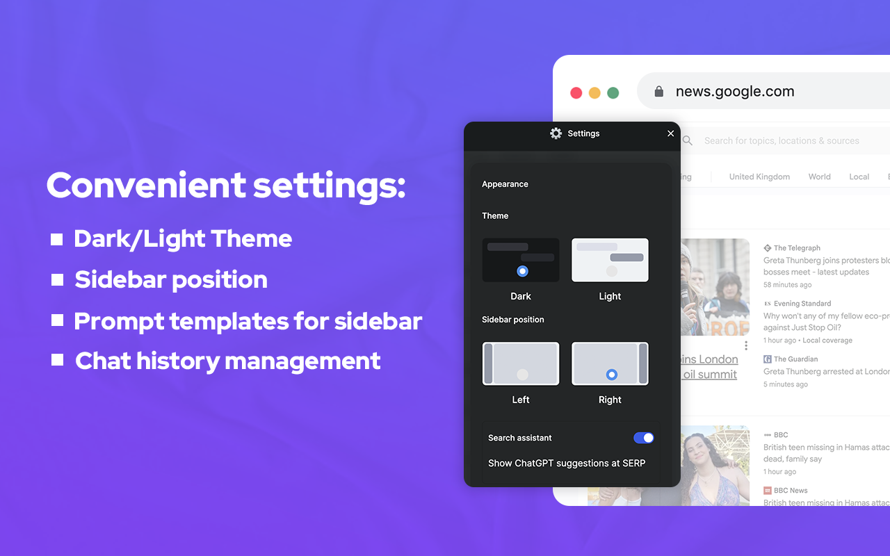 GPT Sidebar - Search with ChatGPT截图2