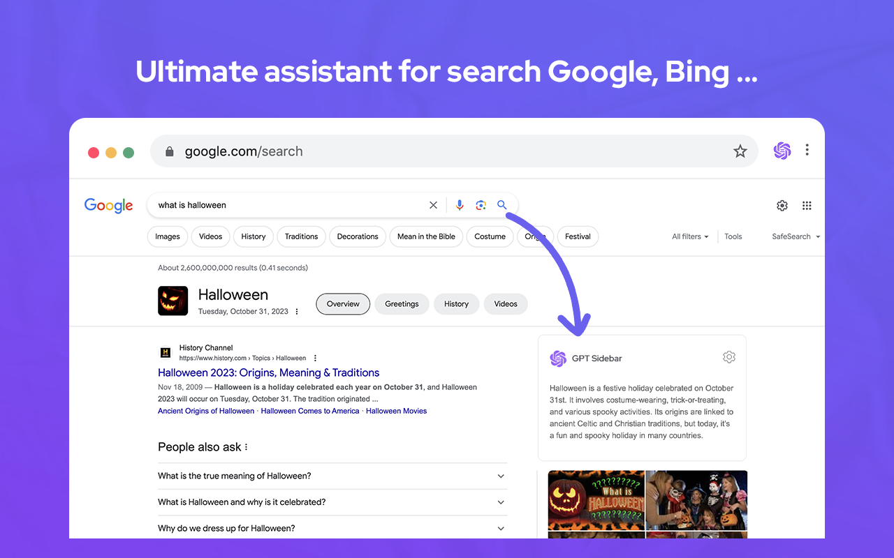 GPT Sidebar - Search with ChatGPT截图4