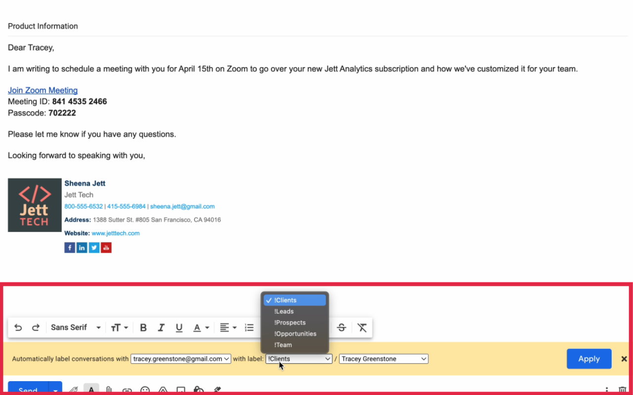 Auto Label for Google Gmail™ by cloudHQ截图5