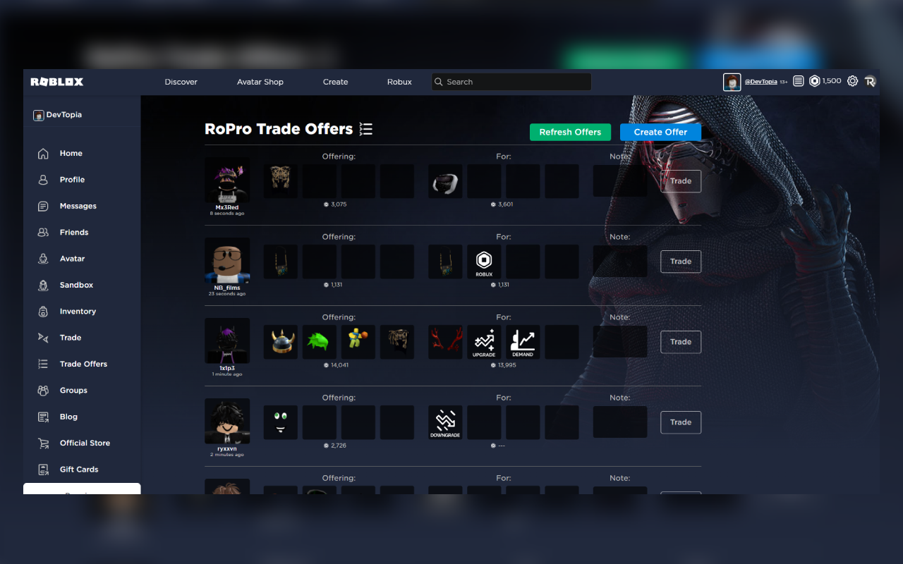 RoPlus - Up Your Roblox Theme截图4