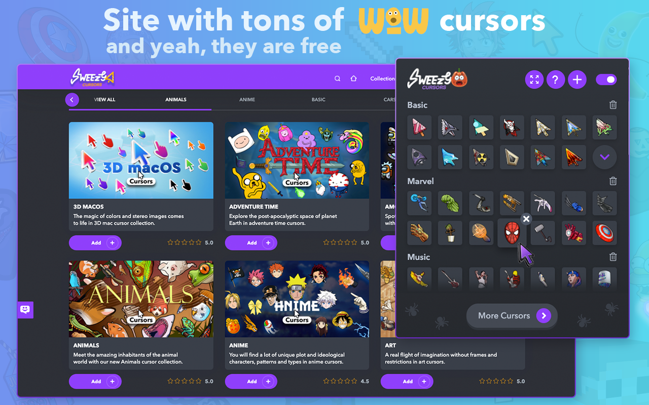 Sweezy Cursors ★ Chrome 的自定义光标截图4