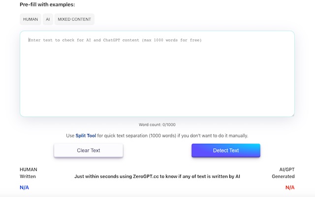 ChatGPT and AI Detector by ZeroGPT.cc截图5