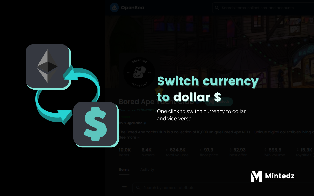 Mintedz - Extension for NFTs on OpenSea截图1