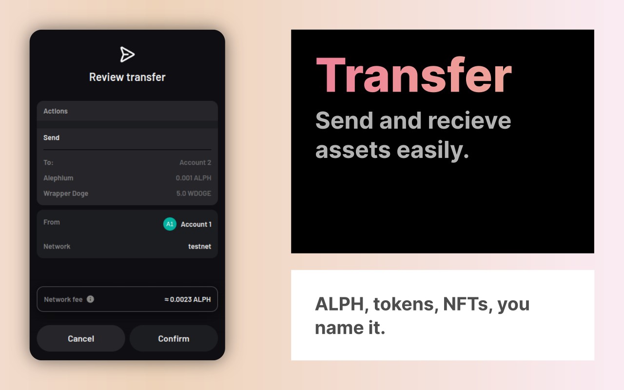 Alephium Extension Wallet截图1