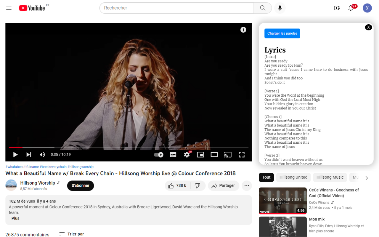 Christian Lyrics for Youtube截图2