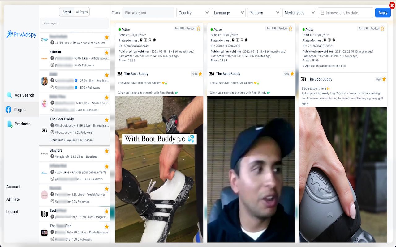 PrivAdspy - Best dropshipping adspy截图1