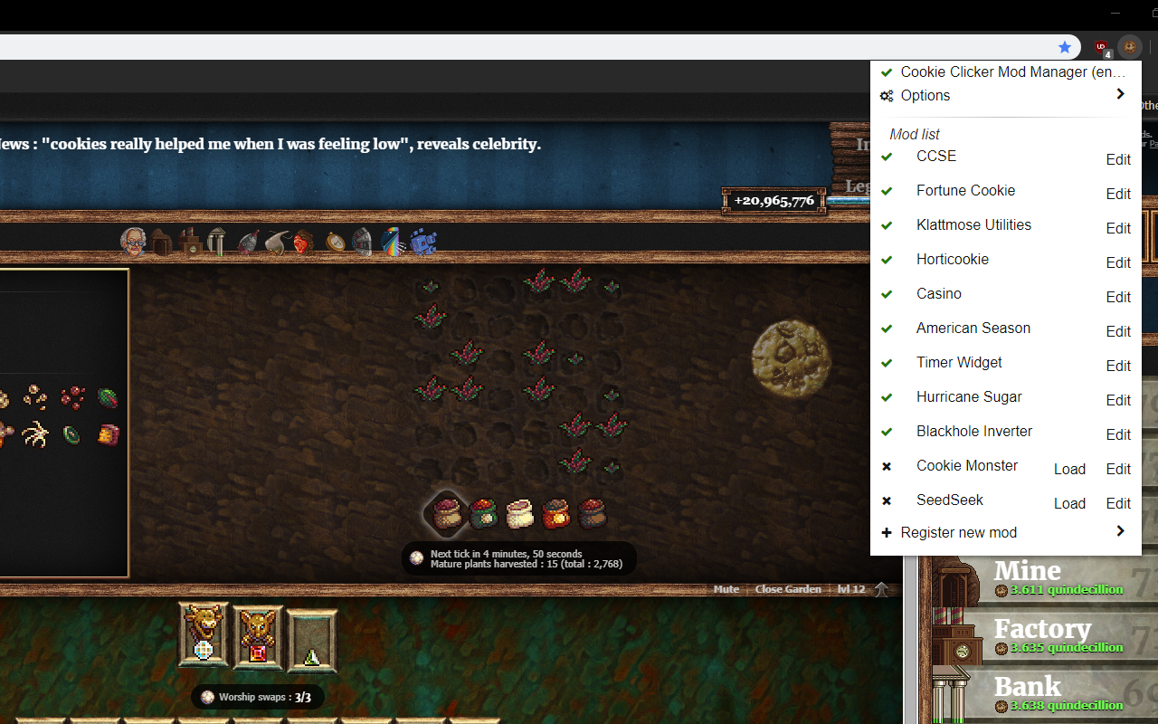 Cookie Clicker Mod Manager截图1