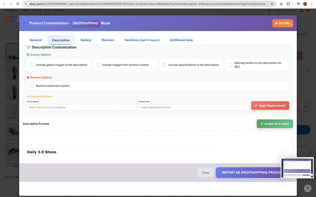 Sharkdropship dropshipping for eBay & woocommerce截图3