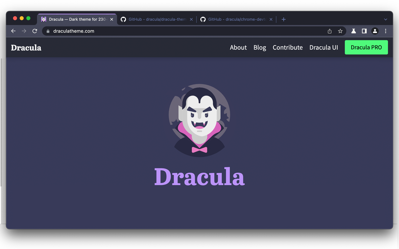 Dracula Chrome Theme截图2
