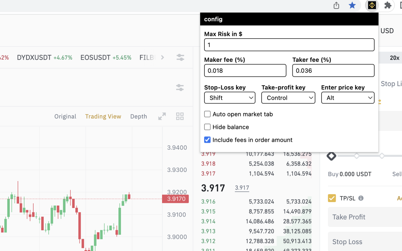 Binance utilities截图1