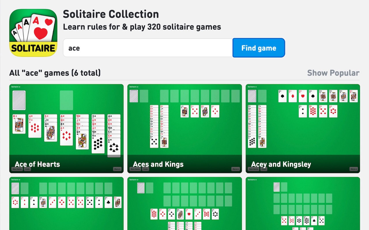 Solitaire Collection with Rules (320 Games)截图1