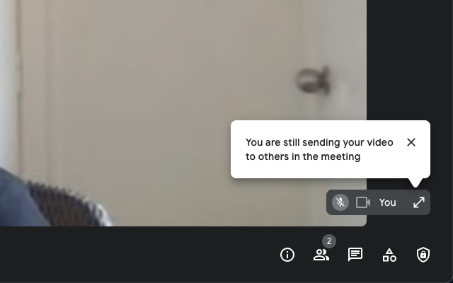 Hide self in Google Meet截图1