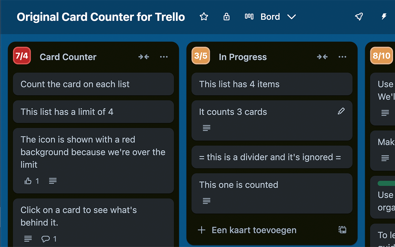 Original Card Counter for Trello截图1
