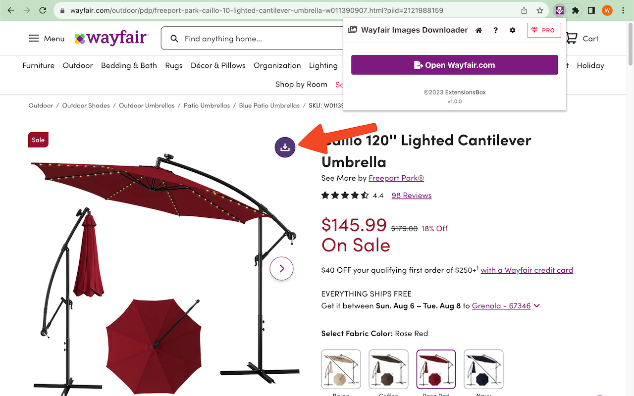 Wayfair 图片下载器截图3