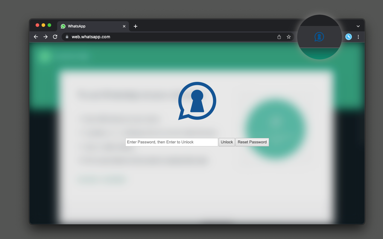 Password Lock for WhatsApp™ Web截图1