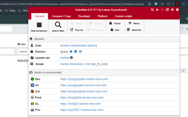 SwissNow OnPrem - ServiceNOW toolbox截图2