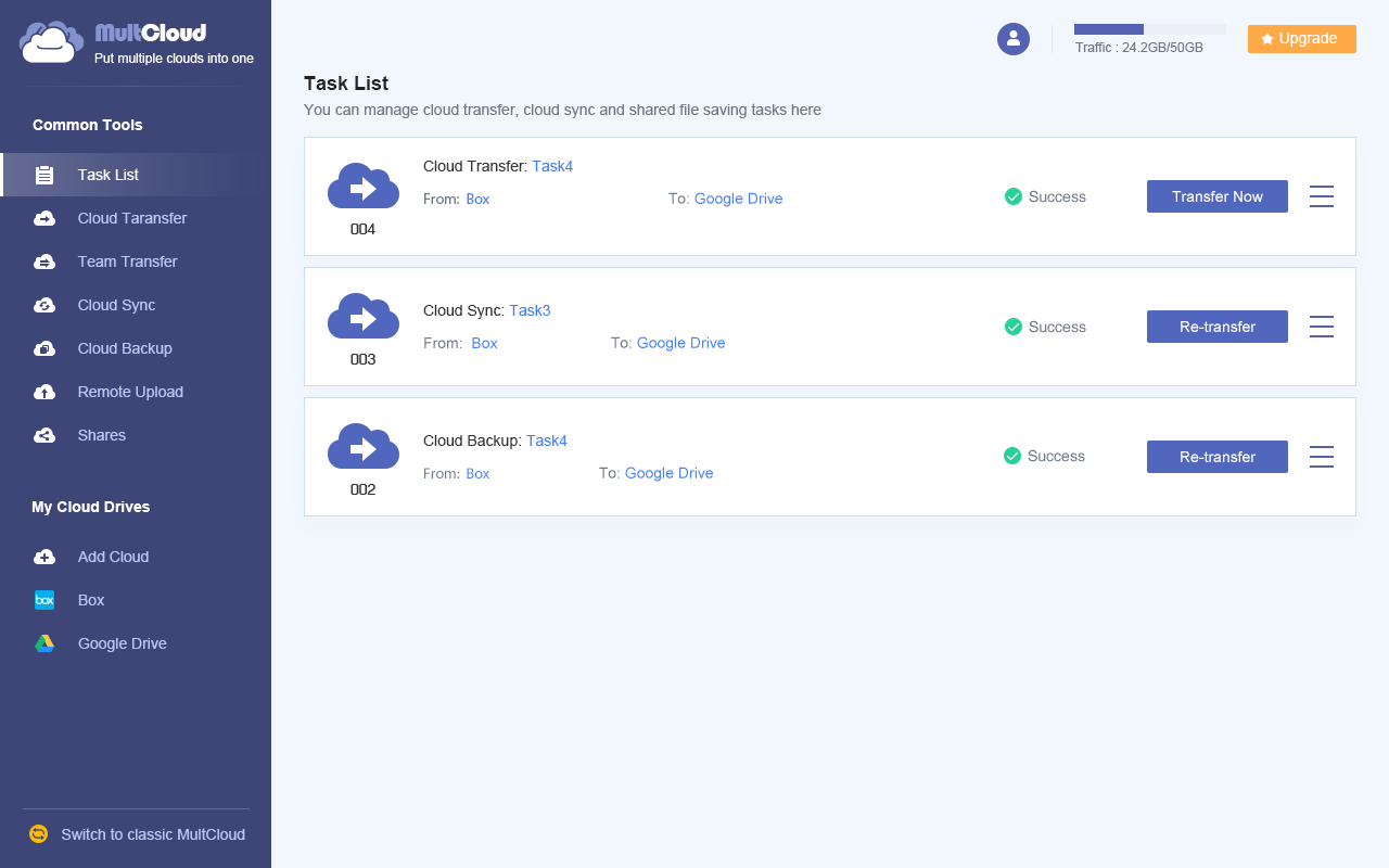 Move Files from Box to Google Drive截图2