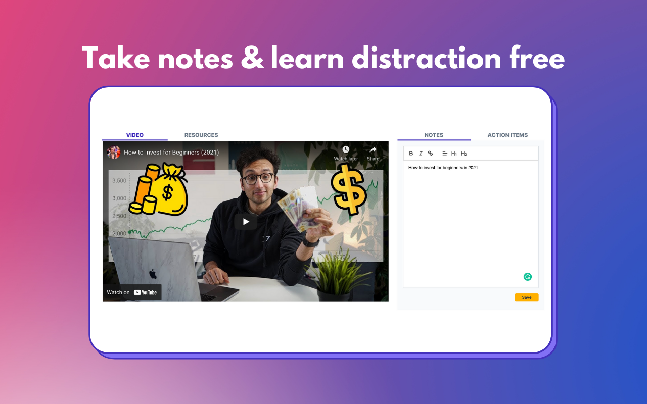 YouTube Notetaker | Terrain截图2